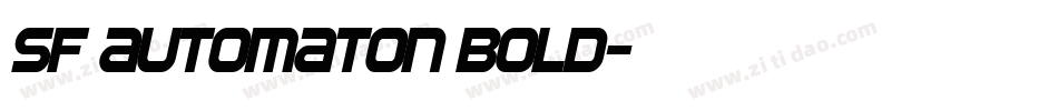 SF Automaton Bold字体转换